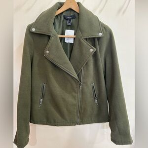 BRAND NEW W TAGS Forever 21 Olive Utility Jacket